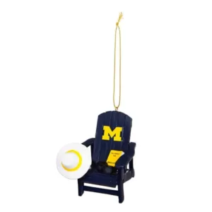 Team Sports America University of Michigan 3-1/2 in. NCAA Adirondack Chair Christmas Ornament