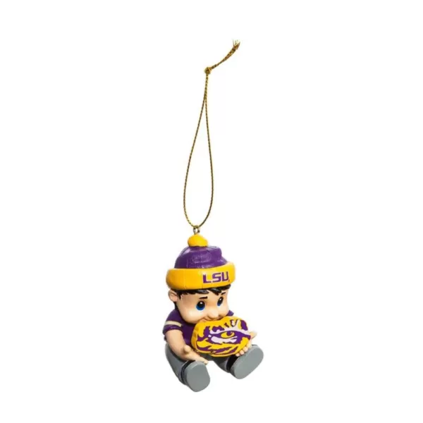 Team Sports America Louisiana State University 2 in. NCAA New Lil Fan Christmas Ornament