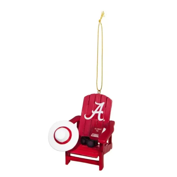 Team Sports America University of Alabama 3-1/2 in. NCAA Adirondack Chair Christmas Ornament