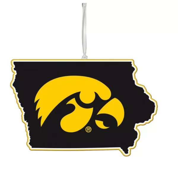 Team Sports America University of Iowa 5 in. NCAA Team State Christmas Ornament