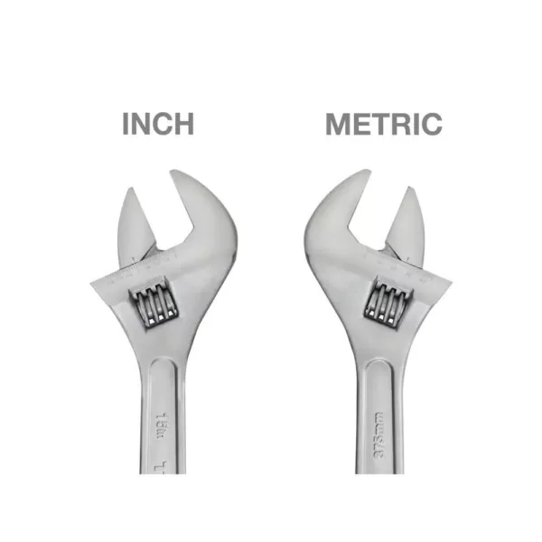 TEKTON 15 in. Adjustable Wrench