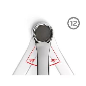 TEKTON 6 mm x 7 mm 45° Offset Box End Wrench