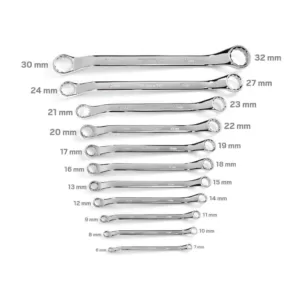 TEKTON 6-32 mm 45° Offset Box End Wrench Set (11-Piece)