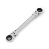 TEKTON 9/16 in. x 5/8 in. Flex-Head Ratcheting Box End Wrench