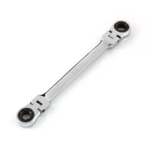 TEKTON 9 mm x 11 mm Flex-Head Ratcheting Box End Wrench