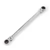 TEKTON 5/16 in. x 3/8 in. Extra Long Flex-Head Ratcheting Box End Wrench