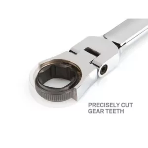 TEKTON 8 mm Flex-Head Ratcheting Combination Wrench