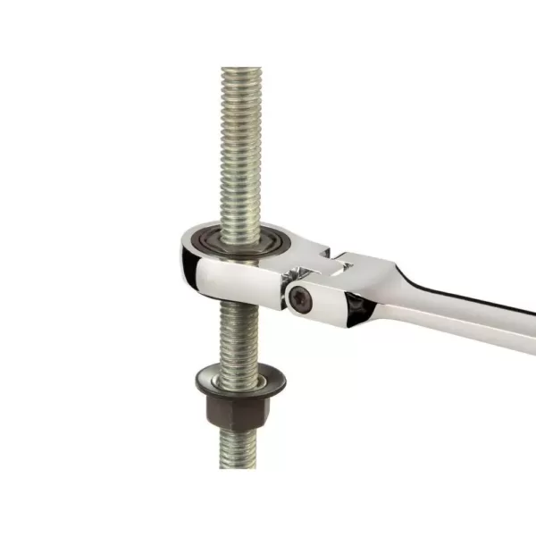 TEKTON 10 mm Flex-Head Ratcheting Combination Wrench