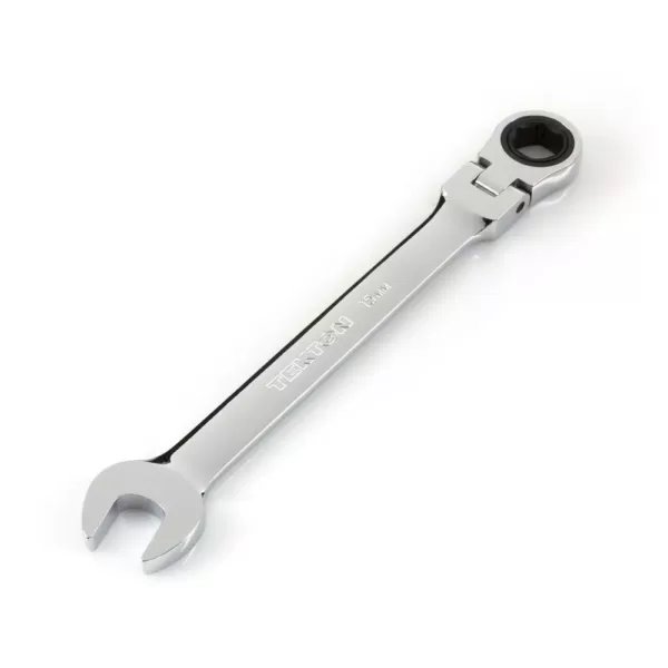 TEKTON 15 mm Flex-Head Ratcheting Combination Wrench