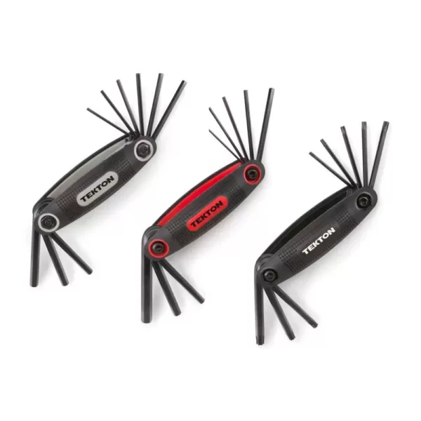 TEKTON Inch/Metric/Star Folding Hex Key Wrench Set (25-Piece)