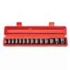 TEKTON 1/2 in. Drive 11-32 mm 6-Point Shallow Impact Socket Set (14-Piece)