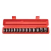 TEKTON 1/2 in. Drive 11-32 mm 12-Point Shallow Impact Socket Set