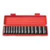 TEKTON 1/2 in. Drive 3/8 - 1-1/4 in. 12-Point Deep Impact Socket Set (14-Piece)