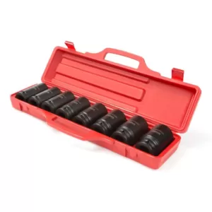 TEKTON 3/4 in. Drive 27-38 mm 6-Point Deep Impact Socket Set