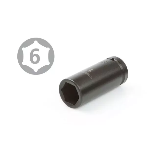 TEKTON 3/4 in. Drive 13/16 - 1-1/2 in. 6-Point Deep Impact Socket Set