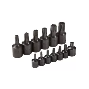 TEKTON 1/4 in. and 3/8 in. Drive T10-T60 Impact Star Bit Socket Set