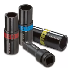 TEKTON 1/2 in. Drive Impact Flip Socket Set (4-Piece)