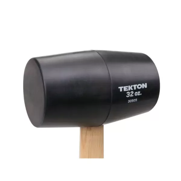 TEKTON 32 oz. Wood Handle Rubber Mallet