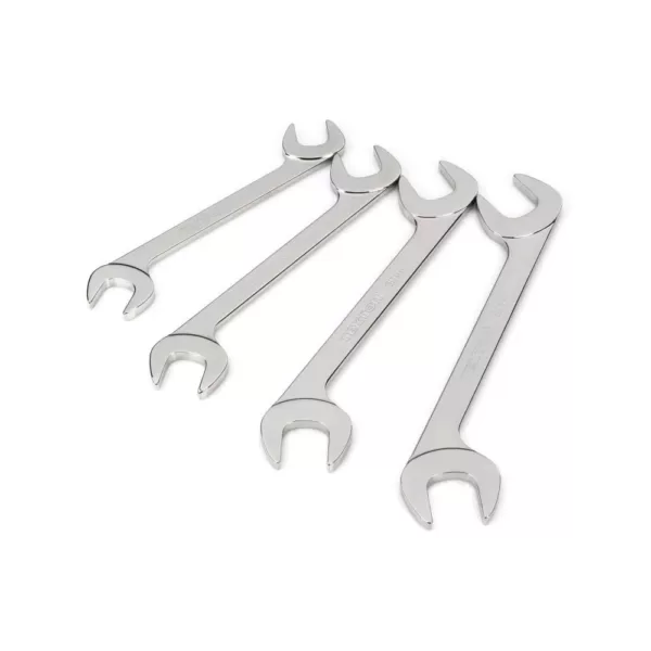 TEKTON 24 mm to 32 mm Angle Head Open End Wrench Set (4-Piece)