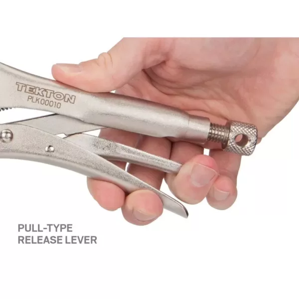 TEKTON 10 Inch Straight Jaw Locking Pliers (4-Pack)