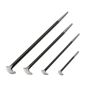 TEKTON 6, 12, 16, 20 in. Rolling Head Pry Bar Set (4-Piece)