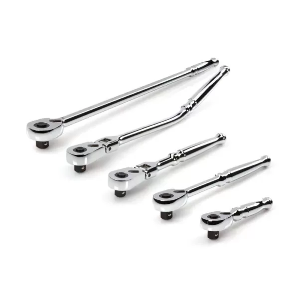 TEKTON 3/8 in. Drive Quick-Release Ratchet Set (5-Piece)