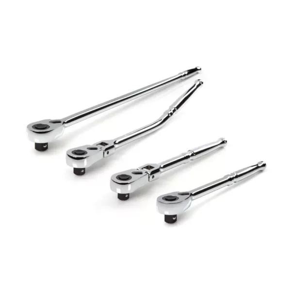 TEKTON 1/2 in. Drive Quick-Release Ratchet Set (4-Piece)