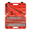 TEKTON 3/8 Inch Drive 6-Point Socket & Ratchet Set, 74-Piece (1/4-1 in., 6-24 mm)