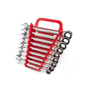 TEKTON 8-16 mm Ratcheting Combination Wrench Set (9-Piece)