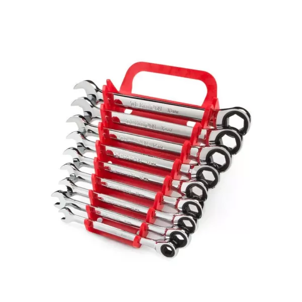 TEKTON 8-16 mm Ratcheting Combination Wrench Set (9-Piece)