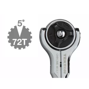 TEKTON 1/4 in. Drive 5 in. Swivel Head Ratchet