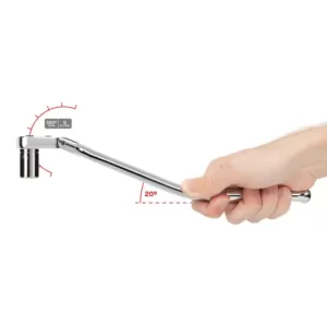 TEKTON 3/8 in. Drive x 12 in. Flex Head Quick-Release Bent Handle Ratchet