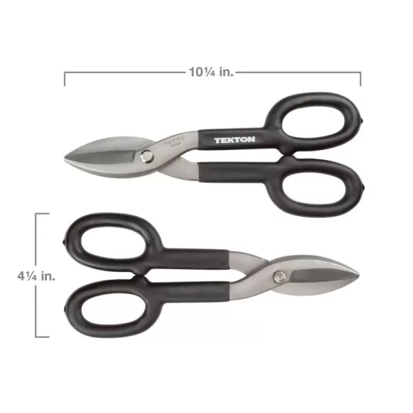 TEKTON 1.1 in. Straight-Cut Tin Snip