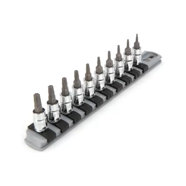 TEKTON 1/4 in. Drive Torx Bit Socket Set (10-Piece)