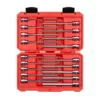 TEKTON 3/8 in. 1/8 in. to 3/8 in. 3 mm to 10 mm Drive Long Hex Bit Socket Set (18-Piece)