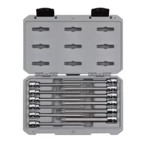 TEKTON 3/8 in. Drive Long Torx Bit Socket Set (12-Piece)