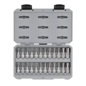 TEKTON 3/8 in. Drive Torx and Tamper-Resistant Torx Bit Socket Set (24-Piece)