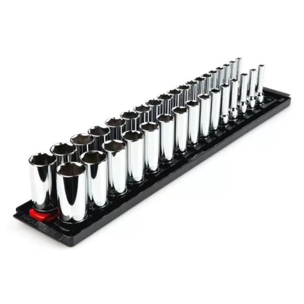 TEKTON 3/8 in. Dr. Deep 6-Point Socket Set (34-Piece)