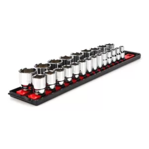 TEKTON 1/2 in. Drive 6-Point Socket Set (23-Piece)