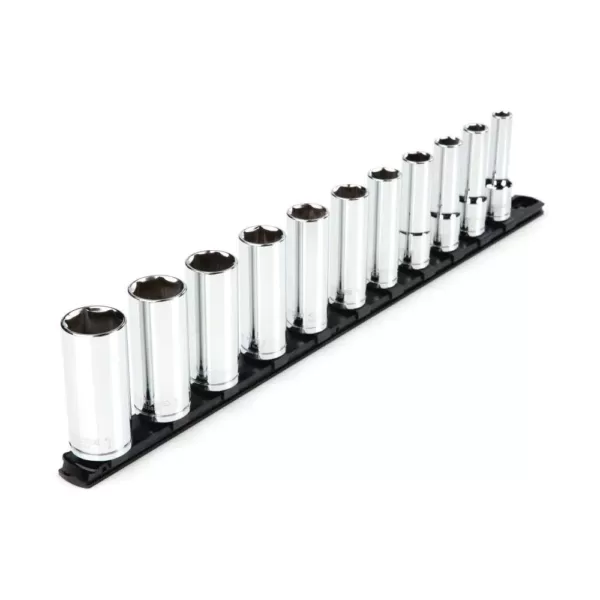 TEKTON 1/2 in. Drive Deep 6-Point Socket Set (11-Piece)