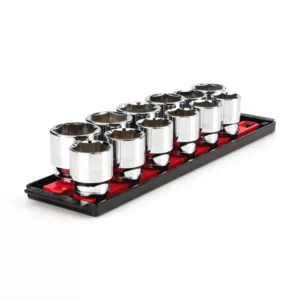 TEKTON 1/2 in. Drive 6-Point Socket Set (12-Piece)