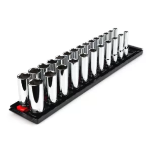 TEKTON 1/2 in. Drive Deep 6-Point Socket Set (26-Piece)