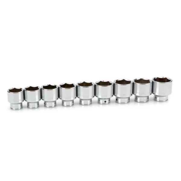 TEKTON 3/4 in. Drive 6-Point Socket Set, 1-1/2 in. - 2 in. (9-Piece)