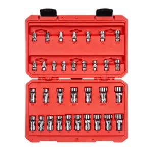 TEKTON 1/4, 3/8 in. Drive Universal Joint Socket Set (33-Piece)