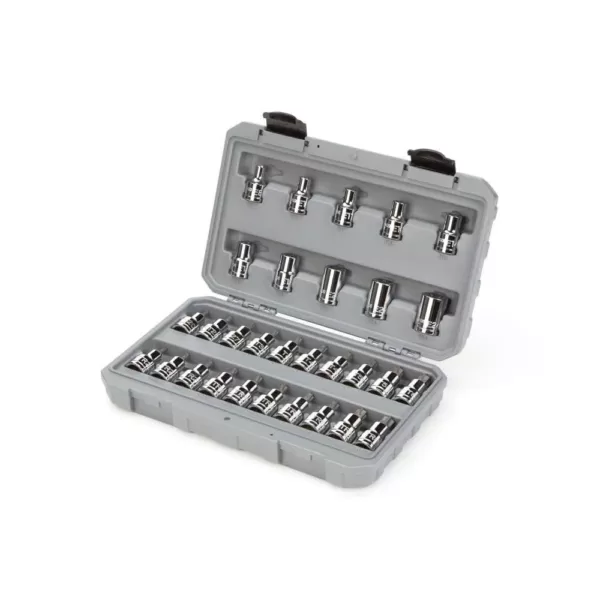 TEKTON 1/2 Inch Drive Torx/TR Torx Bit & External Star Socket Set, 30-Piece (T20-T60, TR20-TR60, E8-E24)