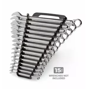 TEKTON 7.5 in. 15-Tool Store-and-Go Wrench Rack Keeper in Black