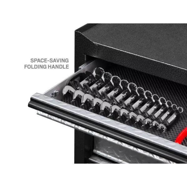 TEKTON 2.3 in. 12-Tool Store-and-Go Stubby Wrench Rack Keeper in Black