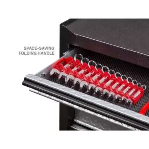 TEKTON 2.3 in. 12-Tool Store-and-Go Stubby Wrench Rack Keeper in Red