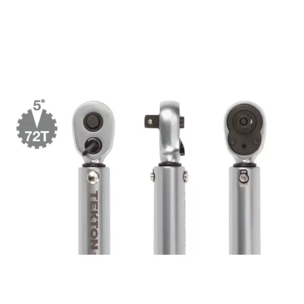 TEKTON 1/4 in. Drive Dual-Direction Click Torque Wrench (10-150 in./lb.)