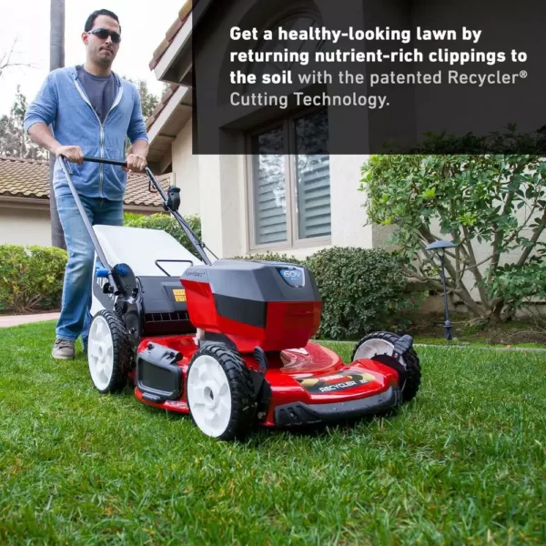 Toro 22 in. Recycler 60-Volt Max Lithium-Ion Cordless Battery Walk Behind Push Lawn Mower - Battery/Charger Not Included